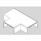 T pour Moulure Electrique PVC 15x50 mm