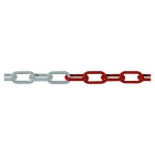 Chaîne plastique ø10 mm rouge/blanc levac l.52 x h.18mm - sachet de 25 m - 2045c