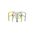 Barrière de sécurité avec platine VISO - Tube Ø60 mm jaune - BAR620J