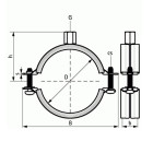 Colliers 2S avec isogaine WALRAVEN M8/10 Ø82-87 mm - Caoutchouc EPDM - 33435087