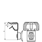 Attache de bord de tôle WALRAVEN BRITCLIPS - FC20 - 14-20 mm - Avec attache PA noire - 50320020