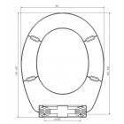 Abattant wc fantaisie design polypropylène