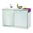 Meuble lave-vaisselle sous-évier cuisinette lav'vaisselle - 77 2 portes