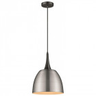 Suspension nickel satiné frinton 1 lumières