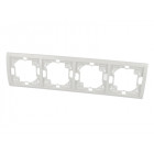 Plaque blanche quadruple horizontale