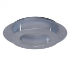 Plafonnier argenté megapolis 1 ampoule 8 cm