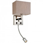 Applique lex avec liseuse, avec abat-jour perle