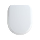 Abattant wc standard en bois laqué blanc avec charnières en inox