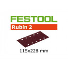 Lot de 10 abrasifs stickfix 115x228mm pour bois STF 115x228 P40 RU2/10 FESTOOL 499038