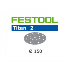 Lot de 100 abrasifs stickfix Ø150mm pour réparation automobile STF D150/16 P150 TI2/100 FESTOOL 496634