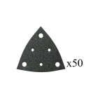 Jeu de 50 triangles abrasifs perforés Grain 120 FEIN 63717112017