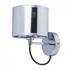 Applique murale chromée megapolis 1 ampoule 19 cm