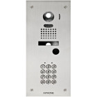 Façade inox 2 mm encastrée avec clavier 100 codes pour kits vidéo jk et jo