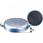 Aimant plat sans manchon taraudé, Ø d : 25 mm, Hauteur d'aimant h 7 mm, Force de maintien 40 N, Poids : 19 g