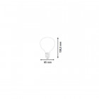 Ampoule led E27 filament G95 8 watt (eq. 70 watt) - Couleur eclairage - Blanc neutre, Finition - Ambré