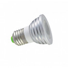Ampoule led E27 3 watt (eq. 35 watt) RGB - Couleur eclairage - RGB