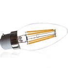 Ampoule led filament flamme B22 4 watt (eq. 35 watt) - Couleur eclairage - Blanc chaud 2700°K