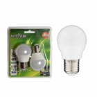 Lot de 2 ampoules led sphériques e27 6w 480 lumens - couleur chaude 3000k - classe énergétique a+