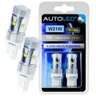 Led t20 w21w 6 leds haute puissance blanc autoled®