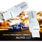 Ampoule led wy21w orange / 4 leds / led t20 w21w autoled®