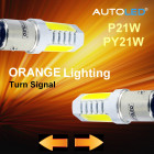 Ampoule led p21w clignotant / 4 leds orange / ba15s autoled®