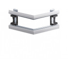 Angle extérieur pour bkis épais 12,5mm simple hauteur acier ral9010 blanc paloma (bkis121303e9010)