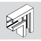 Angle plat pour Plinthe Electrique Appareillable PVC 65 x 100 mm
