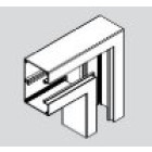 Angle plat pour Plinthe Electrique Appareillable PVC 65 x 100 mm