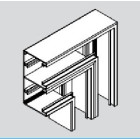 Angle plat pour Plinthe Electrique Appareillable PVC 65 x 130 mm Angle plat pour Plinthe Electrique Appareillable PVC 65 x 130 mm