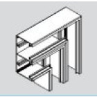 Angle plat pour Plinthe Electrique Appareillable PVC 65 x 130 mm