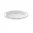 Aplique 2700k wave, aluminium et ppma, blanc mat