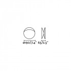 Aplique murale blanc mat ovo h19 1 ampoule
