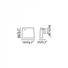 Aplique murale blanche aurea