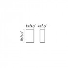 Aplique murale de jardin blanc mat canon