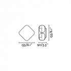 Aplique murale de jardin blanche bu-oh