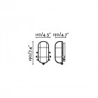 Aplique murale de jardin blanche cripta 1 ampoule