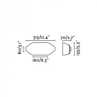 Aplique murale de jardin blanche future 1 ampoule