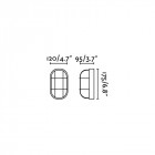 Aplique murale de jardin blanche ovalo 1 ampoule