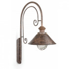 Aplique murale de jardin brun foncé nautica h69 cm 1 ampoule