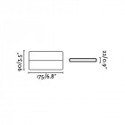 Aplique murale de jardin gris foncé aday h9