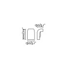 Aplique murale de jardin gris foncé klamp h20 cm 1 ampoule