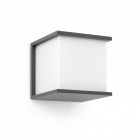 Aplique murale de jardin gris foncé kubick 1 ampoule