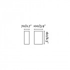 Aplique murale de jardin gris fonce lace