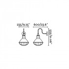 Aplique murale de jardin noire soren 1 ampoule