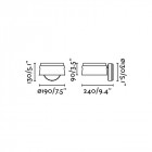 Applique murale  loop h13 cm