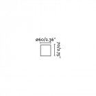 applique murale nickel mat ten 1 ampoule