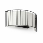 Aplique murale noire linda 2 ampoules