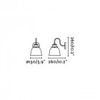 Aplique murale noire loa 1 ampoule