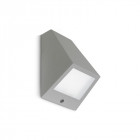 Applique 10.6w angle, aluminium et polycarbonate, gris