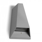 Applique 188lm taylor, aluminium et verre, gris